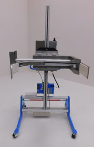 Squeeze-O-Turn; Roll Handling Lifter, front view.